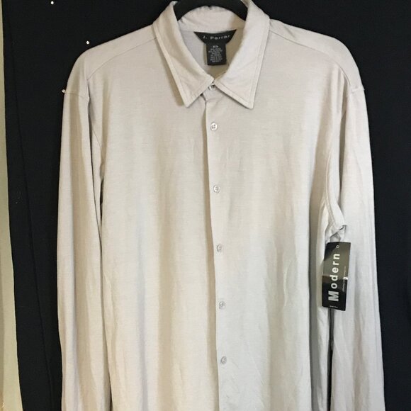 JF J. Ferrar Men's Button Down Shirt Top Size M 34-35  Long Sleeve - Picture 1 of 7